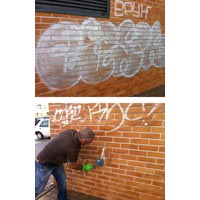 Graffiti removing, Angola consulate - Faro, Portugal